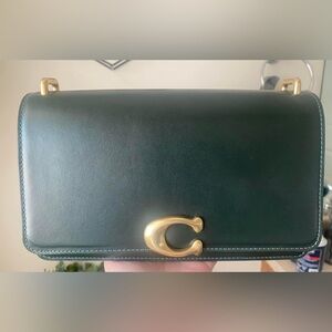 COACH Bandit Shoulder Bag in Amazon Green NEW